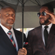 R. Kelly (R) leaves the Leighton Criminal Courts Building following a hearing on June 26, 2019 in Chicago, Illinois.